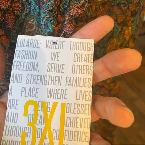 LuLaRoe Nicole Paisley Print Dress – 3XL NWT - Picture 6 of 9